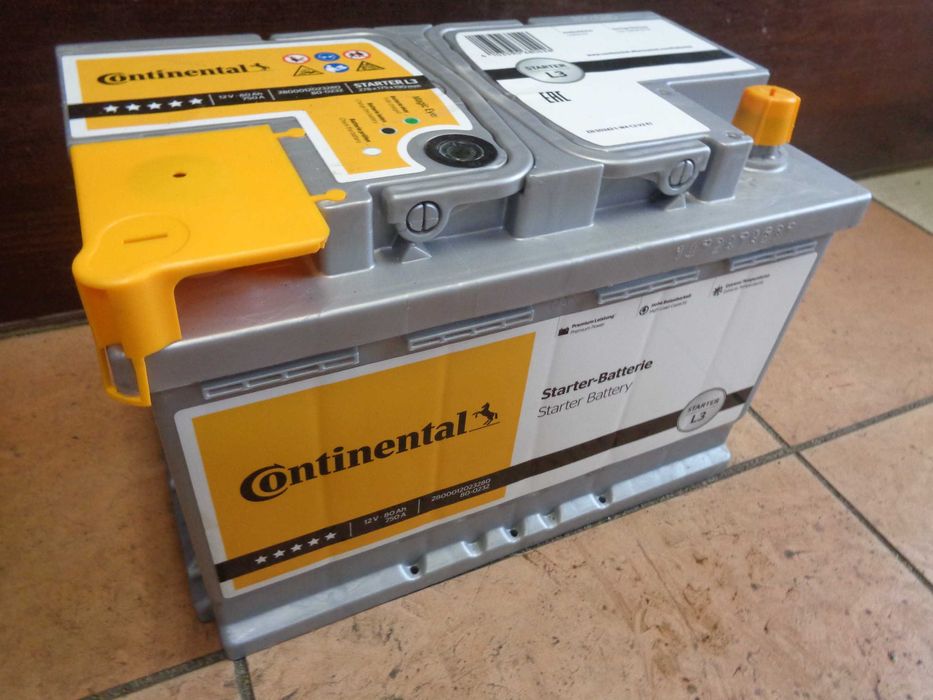 Nowy Akumulator Samochodowy CONTINENTAL 12V 80Ah 750A , ANDAR
