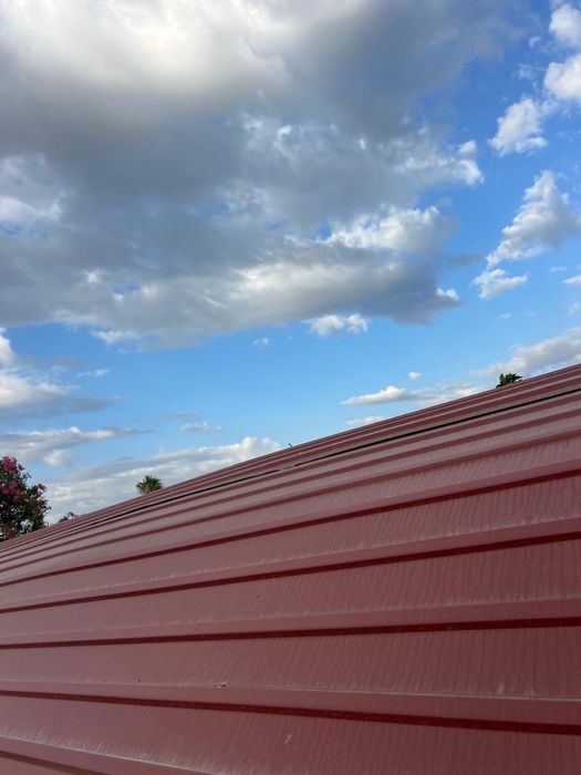 Telheiro integral 6 Metros extrutura e chapa galvanizana cor de tijolo