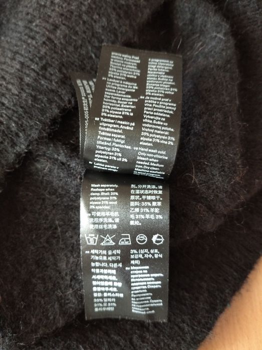 Жилет бренда Arket альпака/шерсть, безрукавка женская,жилетка XS-S