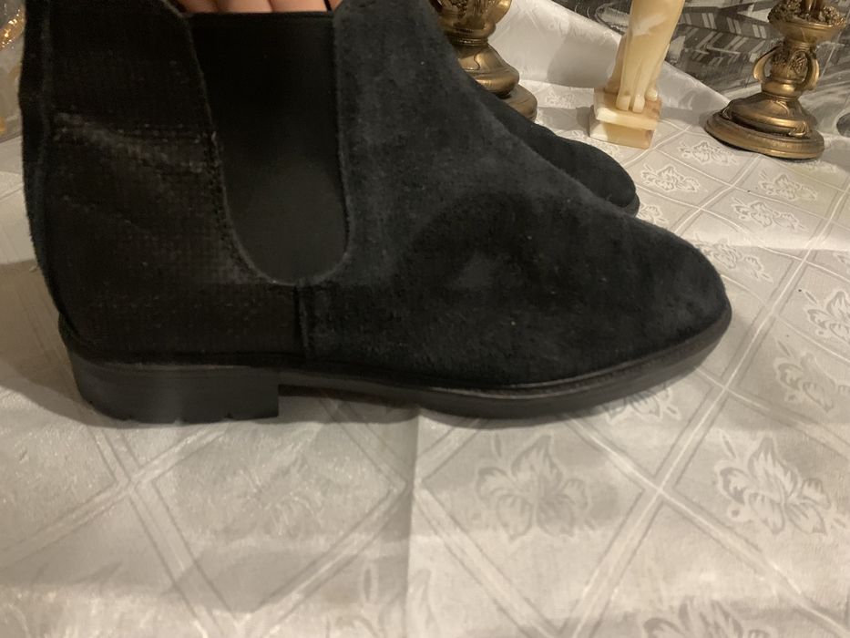 Челси ботинки кожаные утеплитель