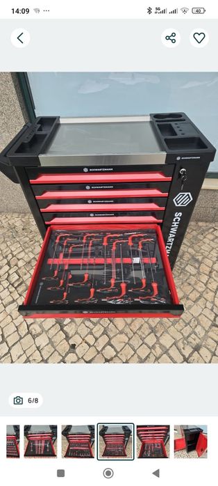 Carrinho 7 gavetas 6 gavetas completas