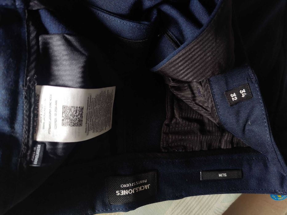 Джинсы (chino Jack&jones pants studio Дания w34 stretch navy.