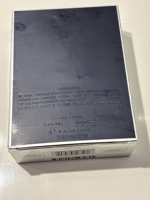 Oryginalny opakowanie po perfumach BLUE DE CHANEL 100ml