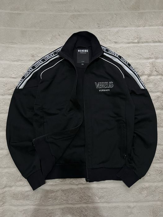 VERSACE (S) Versus Logo Tape Track Jacket мужская спортивная кофта