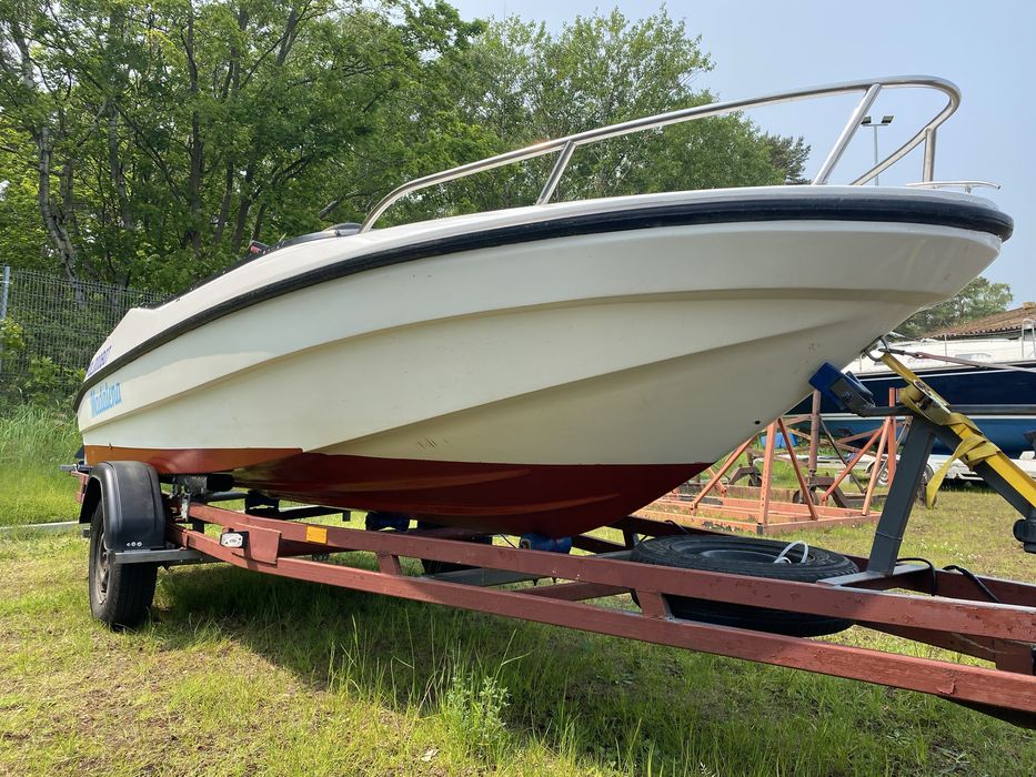 Lódź motorowa RIO 500, silnik 40 KM, przyczepa zarejestrowana