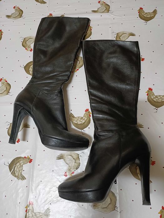 Botas de marca pele genuína