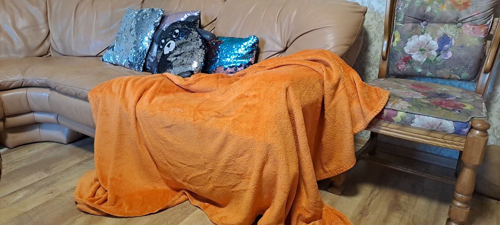 2 шт Флісові покривало-ковдра та коралове покривало на кровать