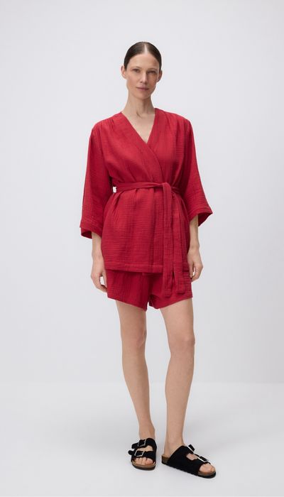 Spodenki ciążowe 36 S plus sukienka kimono