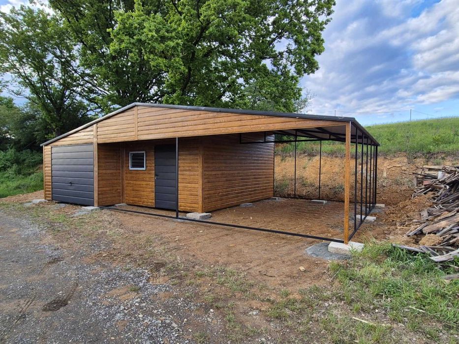 Garaż blaszany , Hale, Wiaty, Domki Narzędziowe, Każdy Wymiar!