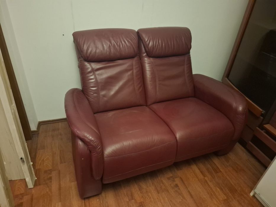 Skórzane Kanapa i fotel