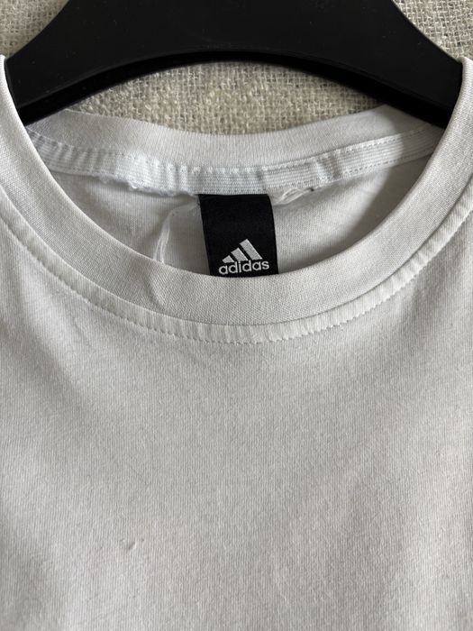 Biala koszulka sportowa adidas mlodziezowa uniwersalna