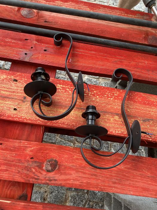 Candeeiro, apliques e barras cortinados