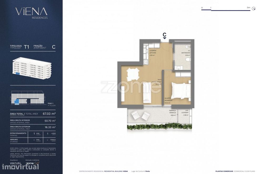 Apartamento T1 - VIENA Residences