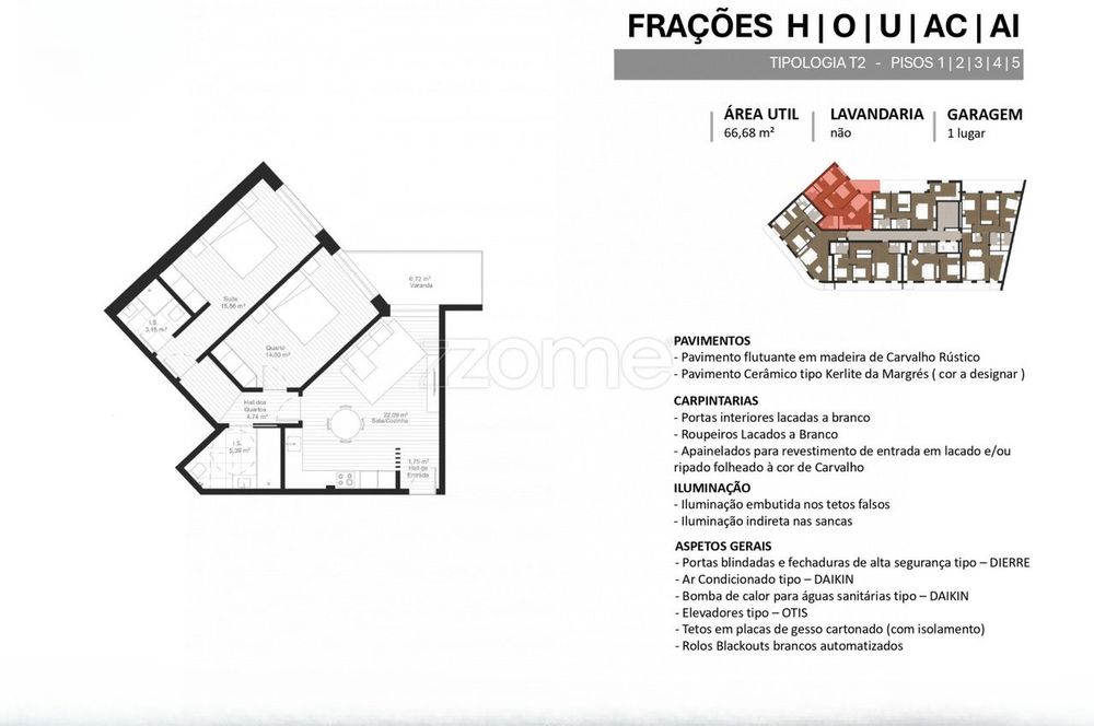 Apartamento T2 no Centro das Barrocas