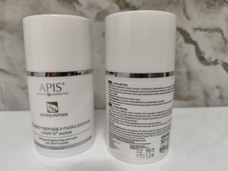APIS Liftingujaco-napinająca maska pod oczy z SNAP-8 peptide 50ml  kre