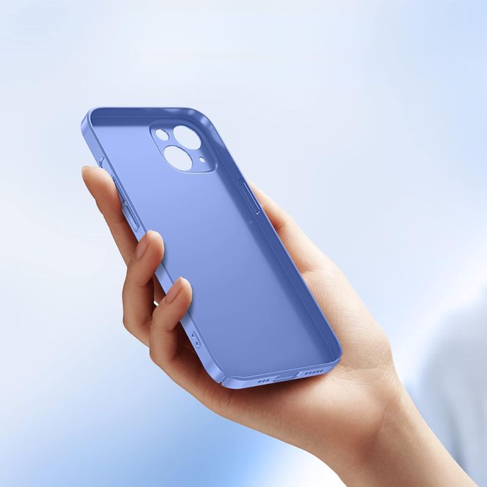 Etui Do Iphone 14 Iphone 13 Niebieskie Ładowanie Bezprzewodowe Case