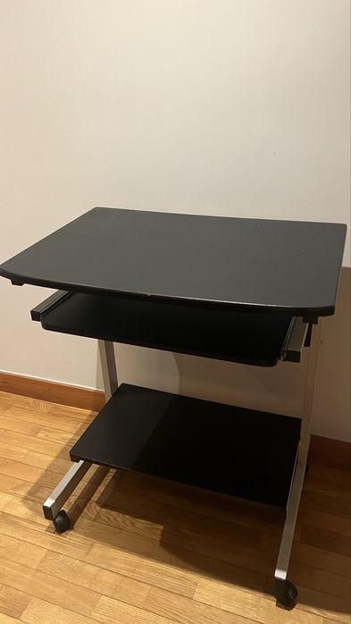 Black Secretary Desk with Drawer64740798645507122