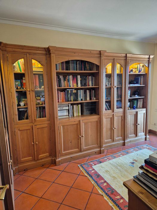 Biblioteca modular Companhia Inglesa em madeira – 5 módulos