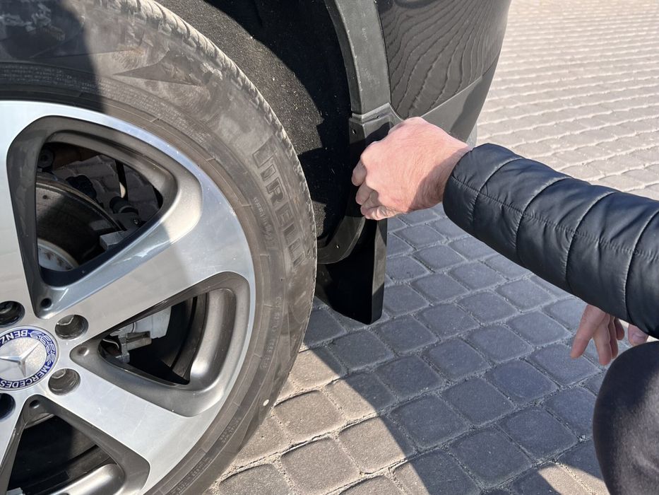 Бризковики Mercedes Benz GLC X253 2015+ без порога комплект 4 шт.