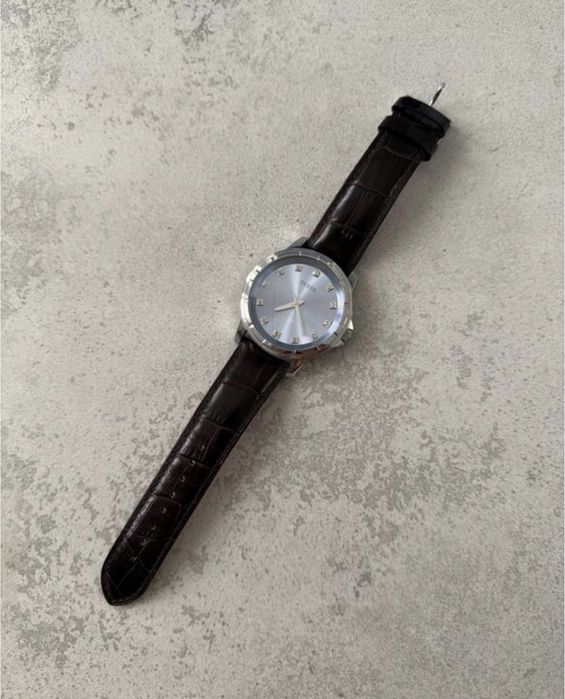 Чоловічий годинник guess blue/skin ø44 мм u0519g2