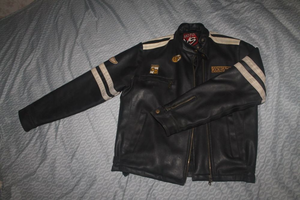 Куртка кожаная Moto VS