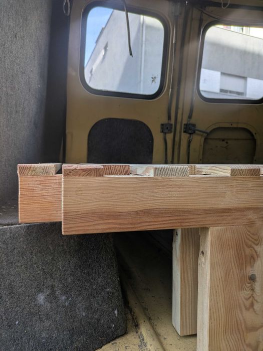Estrutura sofá cama em madeira maciça