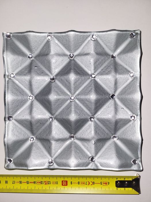 Świecznik/patera diamento square 2szt Home&you