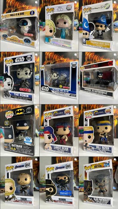 Funko Pop фігурки Marvel, Star Wars, Disney, DC