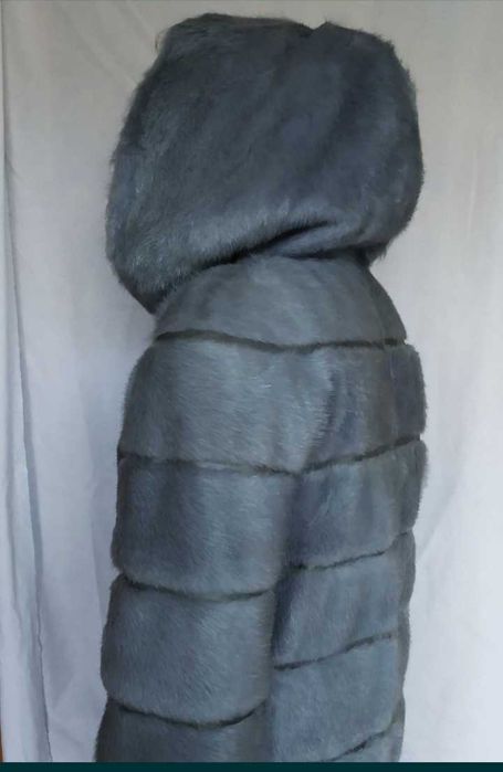 Полушубок-трансформер "Снежная королева", р.48-50