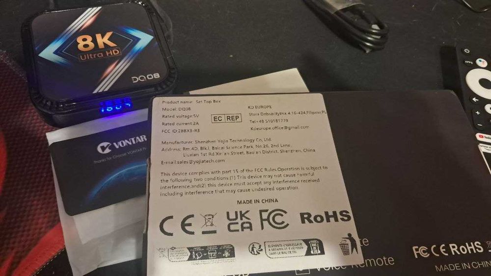 Медіаприставка VONTAR DQ08 RK3528 Smart TV Box Android 13 4/64 GB