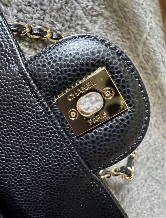 Bolsa Chanel Timeless classic caviar preta