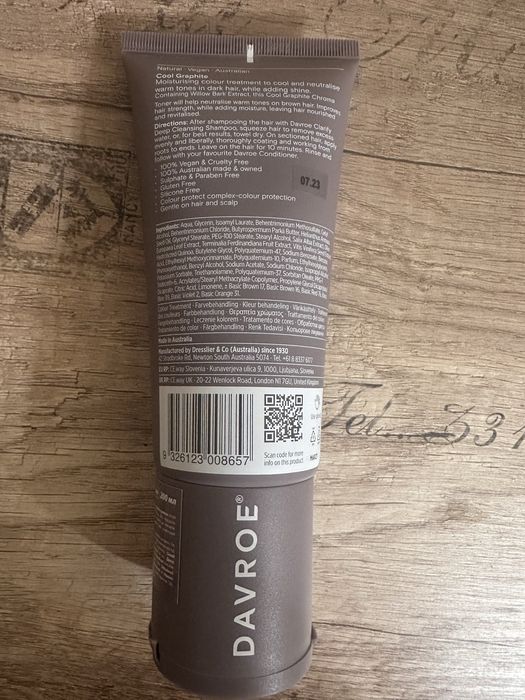 Тонирующий бальзам для волос Davroe