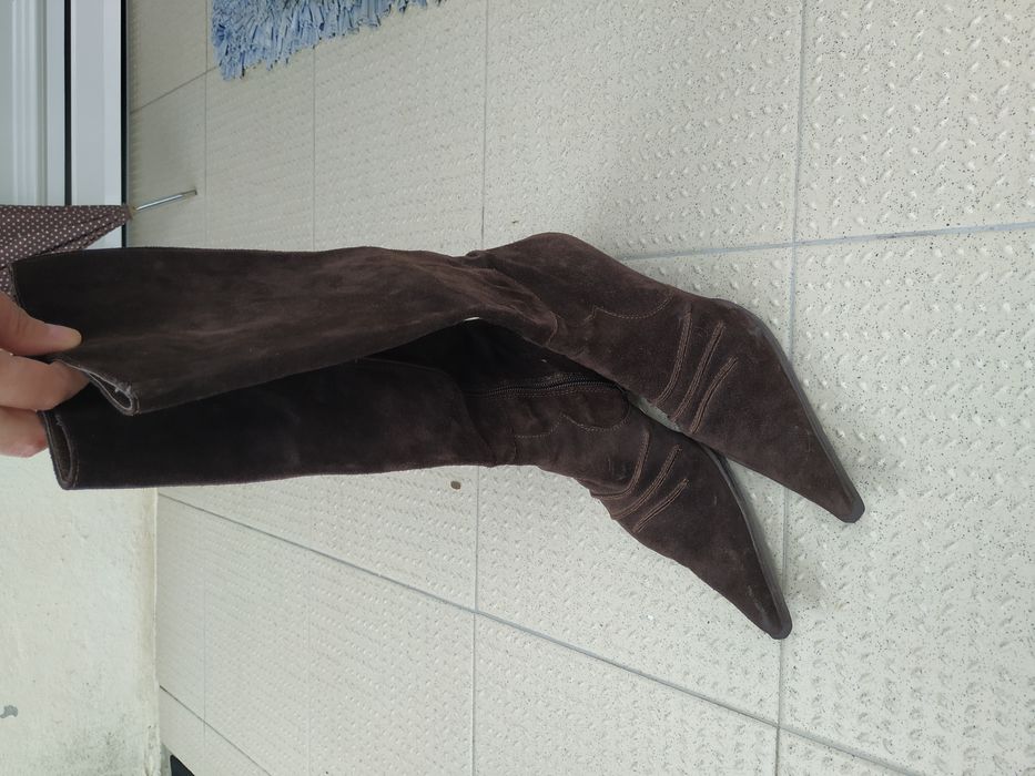 Botas em pele genuína da PROF