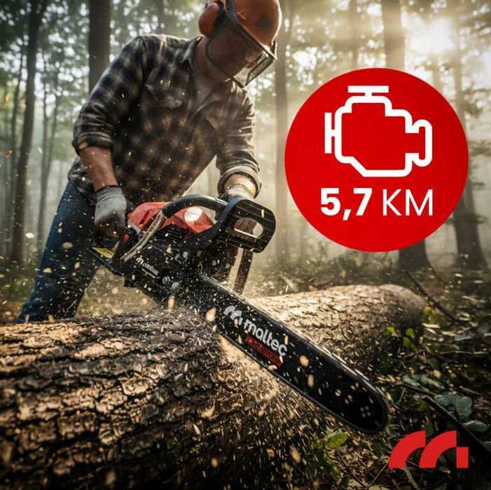 Zestaw XXL Piła łańcuchowa MalTec 4200W 5,7 KM Spalinowa Pilarka NOWA