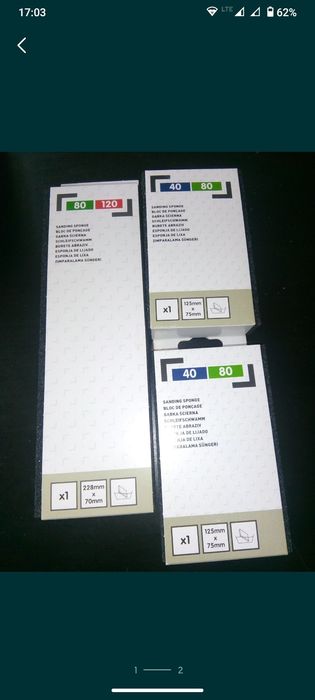 Gąbki ścierne 3 sztuki