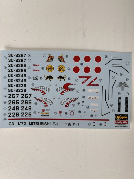 Samolot Mitsubishi F-1 model do sklejenia Hasegawa 00333