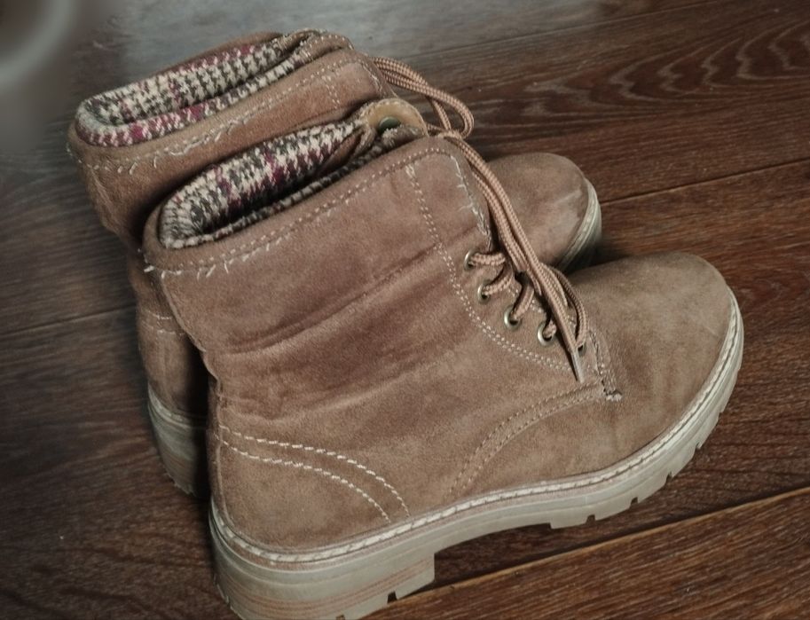 чобітки замшові, на теплу зиму