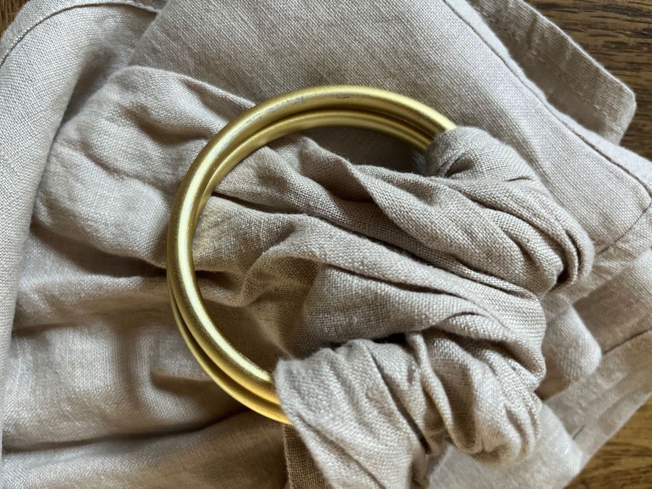 Lniana chusta kółkowa baba wrap