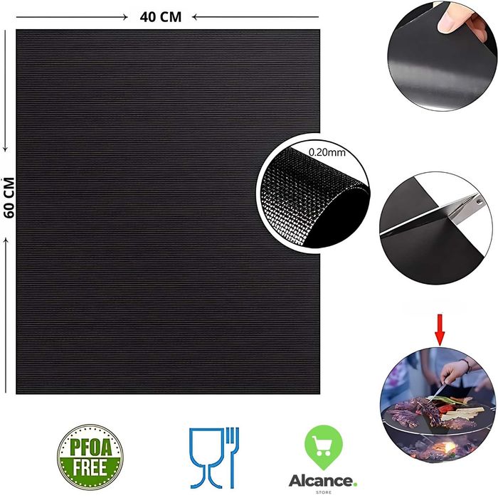 TAPETE ANTIADERENTE GRILL BBQ CHURRASCO