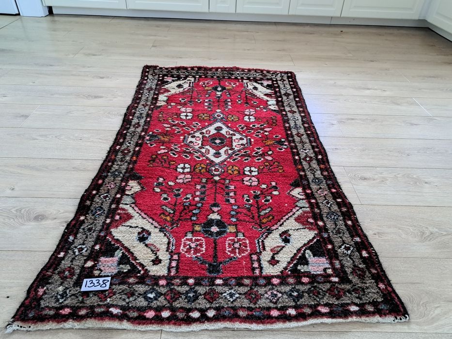 Śliczny irański ręcznie tkany dywanik Hamadan 80x140cm