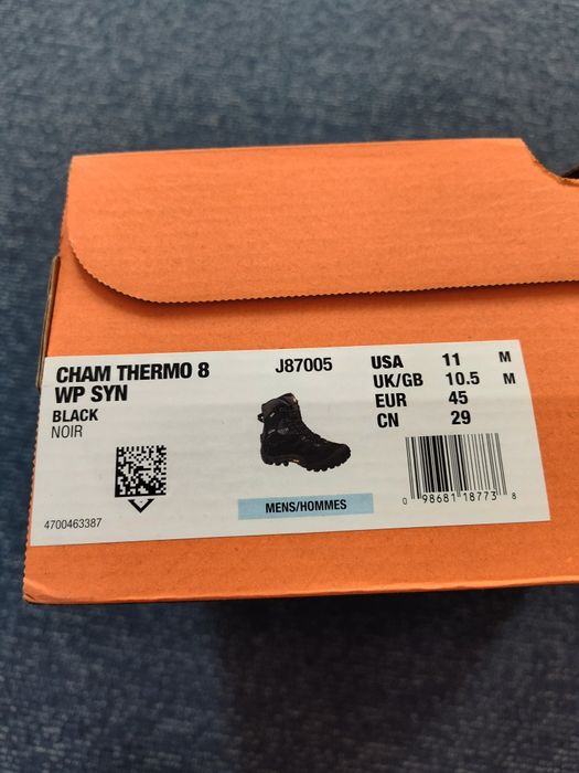 Buty zimowe trekkingowe Merrell CHAMELEON THERMO 8 WP (J87005) Nowe 45