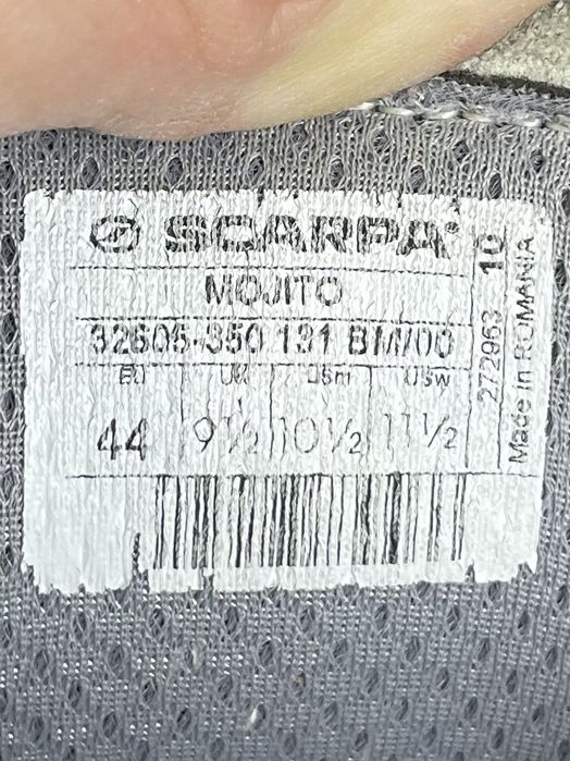 Scarpa кроссовки полуботинки 44 размер кожаные трекинговые синие