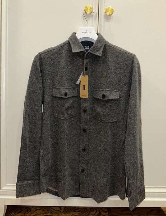 Утепленная рубашка из шерсти и котона Boggi