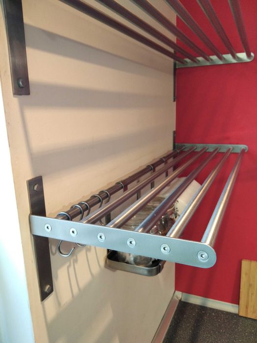 Ikea Półka ścienna kuchenna stal nierdzewna 80 cm x 265 cm