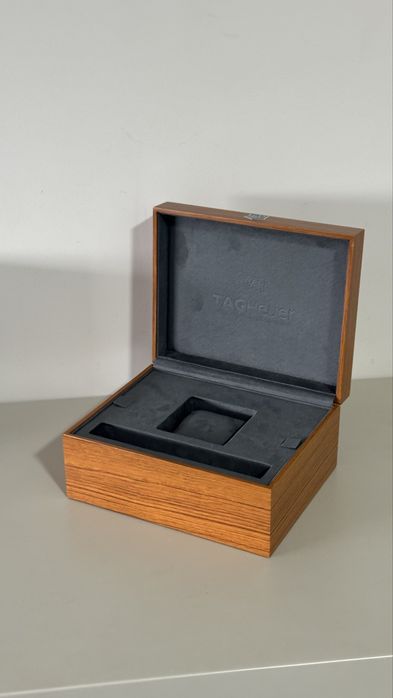 Tag heuer caixa em madeira
