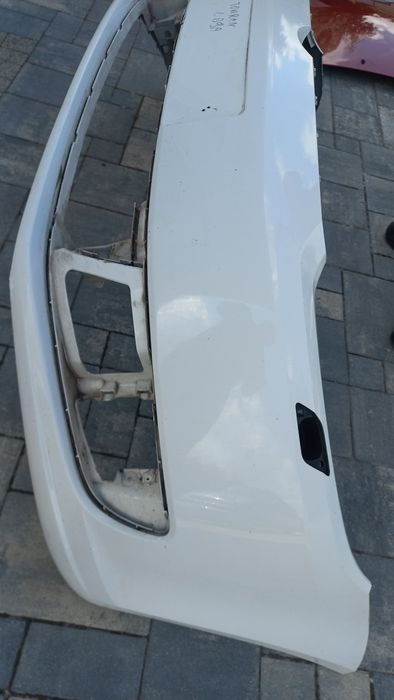 Vw touran 10-15  zderzak 1t0 przód przedni bialy lb9a spryski spryskiw