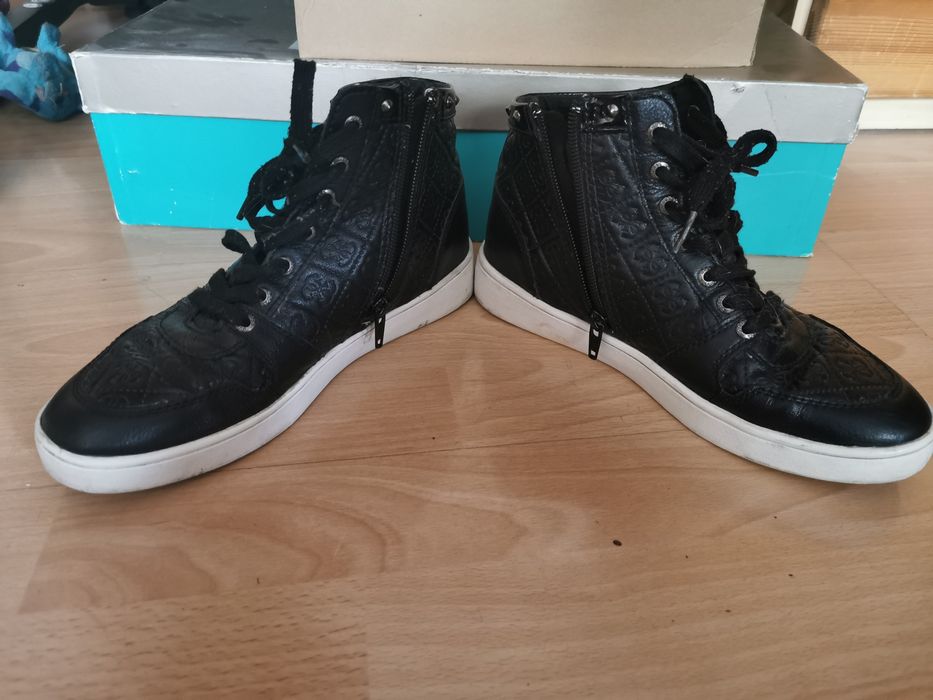 Czarne trampki damskie guess buty sneakersy snikersy 38 gensia