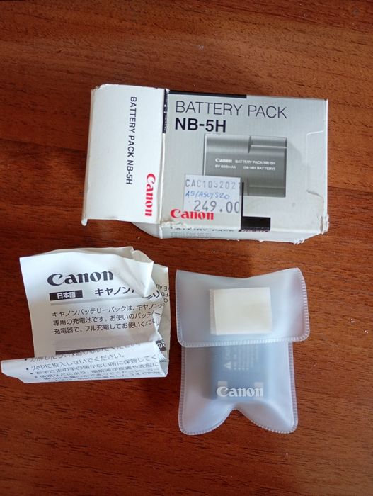 Canon NB 5H bateria oryginalna nowa zestaw pudełko instrukcja 110
