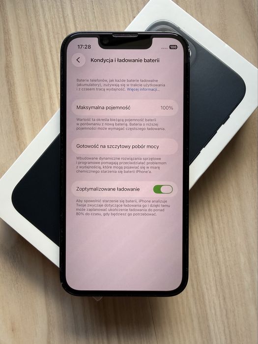 iPhone 13 mini midnight - 256GB - 100% kondycja baterii