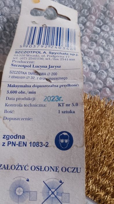 Szczotka z drutu mosiężnego